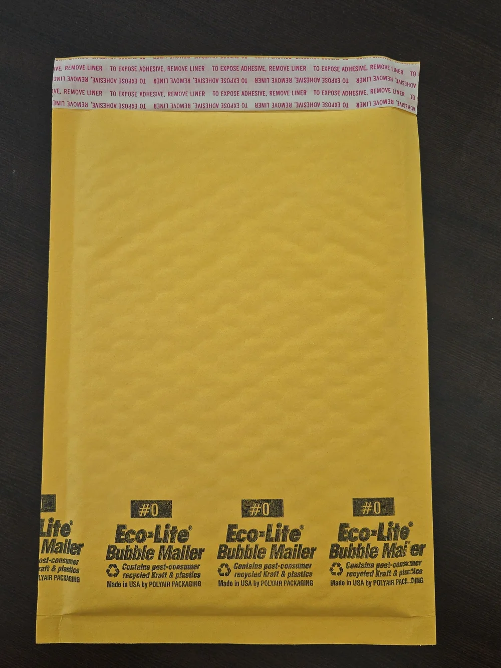 Eco-Life #0 Yellow Bubble Mailer - Pack of 1